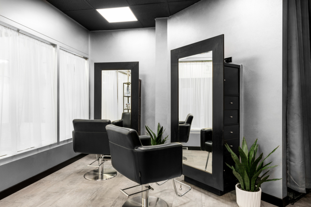 Goldwell Elumen color products in hair salon